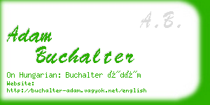 adam buchalter business card